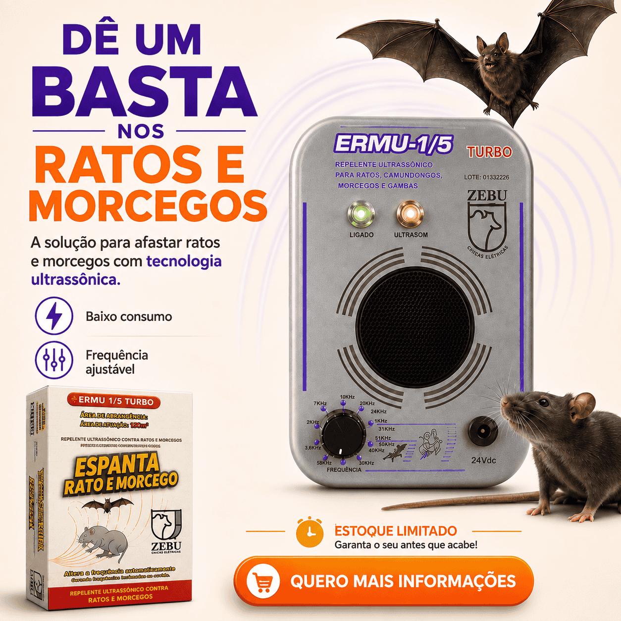 Espanta Rato e Morcego